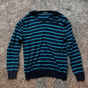 Women's Blue and Navy Shirt